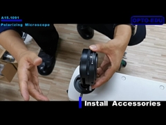 OPTO-EDU A15.1091-T plm polarized light microscopy Manual Transmit 12V 100W Halogen Semi APO ECO