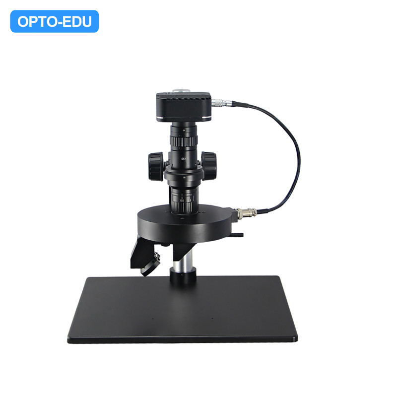 A21.1611 OPTO EDU 2D / 3d Video Microscope Auto Rotate Zoom Dual Light