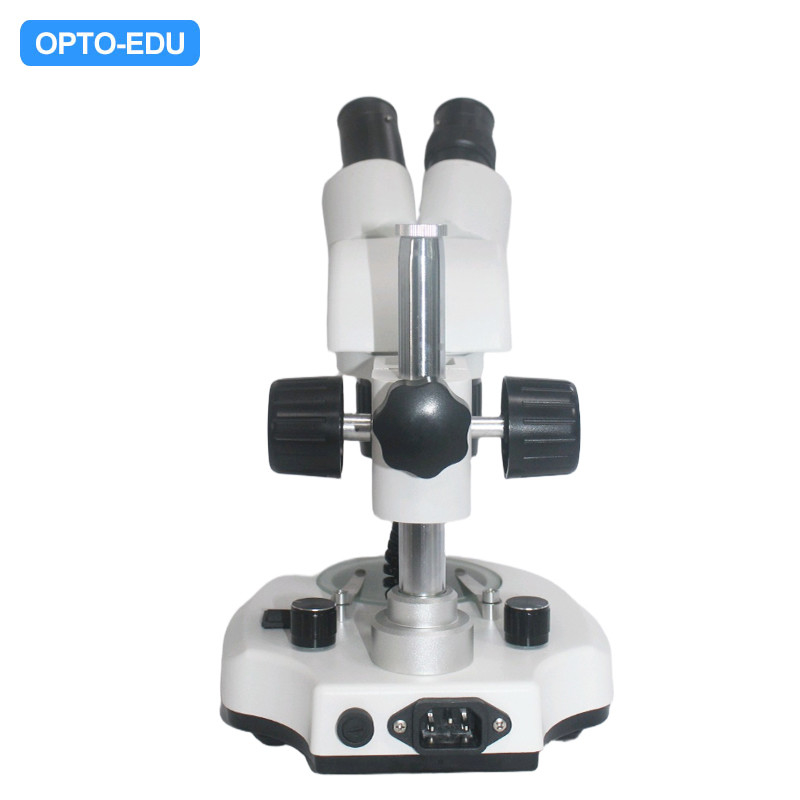 OPTO-EDU A22.1508 2x 4x Binocular LED Pole Stand Step Zoom Stereo Microscope
